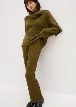 bonprix Hosen|Sweat|Sweathose aus softem Viskose-Mix erdoliv