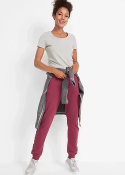 Sweathose mit Bündchen und Statement-Druck|bonprix Online