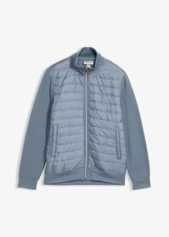 Sweatjacke aus Materialmix|bonprix Clearance