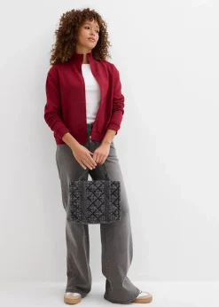 Sweatjacke aus reiner Bio-Baumwolle|bonprix