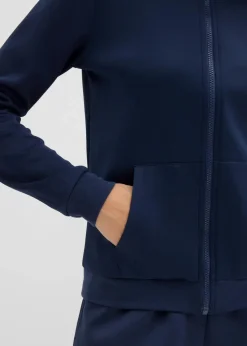 Sweatjacke aus Scuba mit Reißverschluss|bonprix Outlet