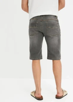 Sweat-Jeans-Bermuda m. Komfortschnitt, Regular Fit|bonprix Hot