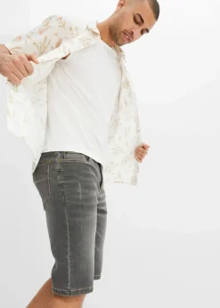 Sweat-Jeans-Bermuda m. Komfortschnitt, Regular Fit|bonprix Hot