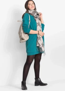 bonprix Kleider|Sweat|Sweatkleid kobalttürkis