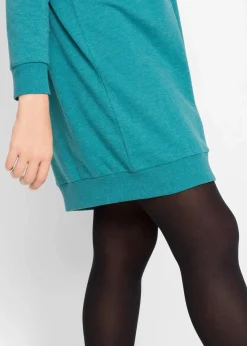 bonprix Kleider|Sweat|Sweatkleid kobalttürkis