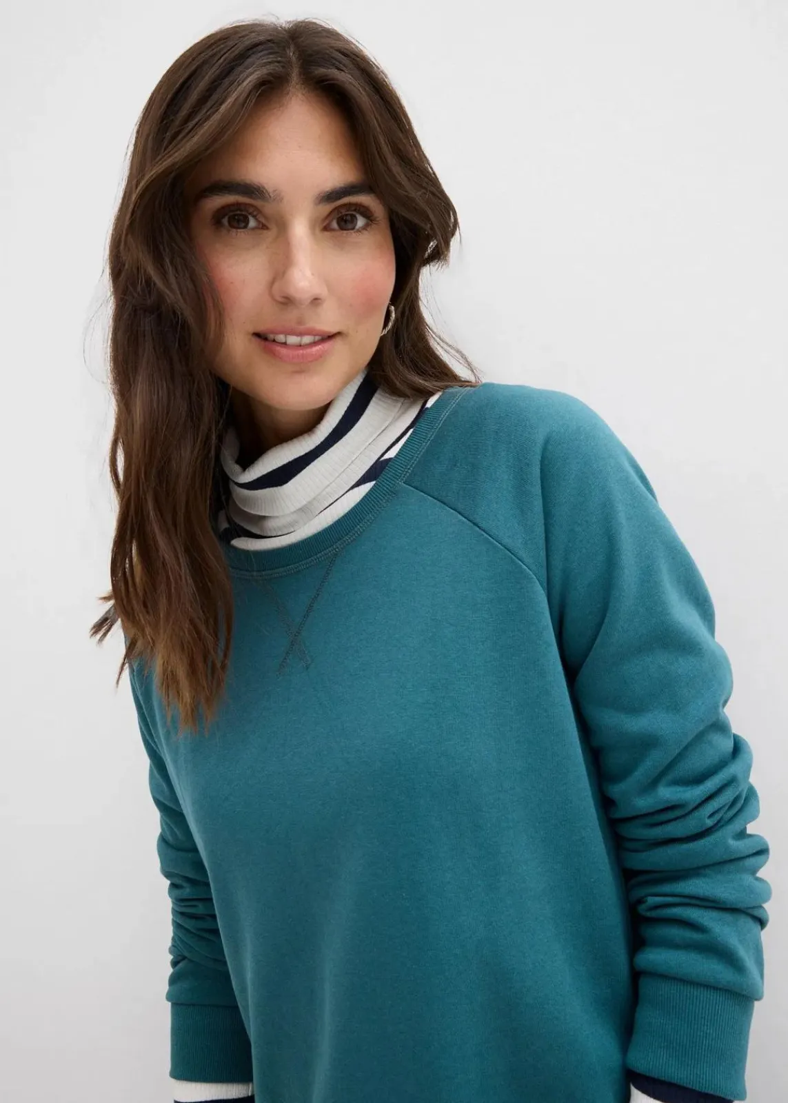 bonprix Kleider|Sweat|Sweatkleid kobalttürkis