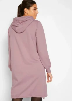 bonprix Bekleidung·Blusen & Tuniken|Bekleidung·Pullover & Strickjacken|Sweatkleid aus Baumwoll-Mix rosenholz