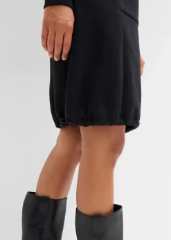 bonprix Kleider|Sweat|Sweatkleid aus Baumwoll-Mix schwarz
