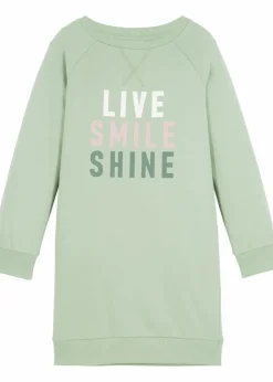 bonprix Mädchen 9-16 Jahre·Kleider & Jumpsuits|Mädchen 2-8 Jahre·Nachhaltigere Materialien|Sweatkleid aus reiner Bio-Baumwolle piniengrün