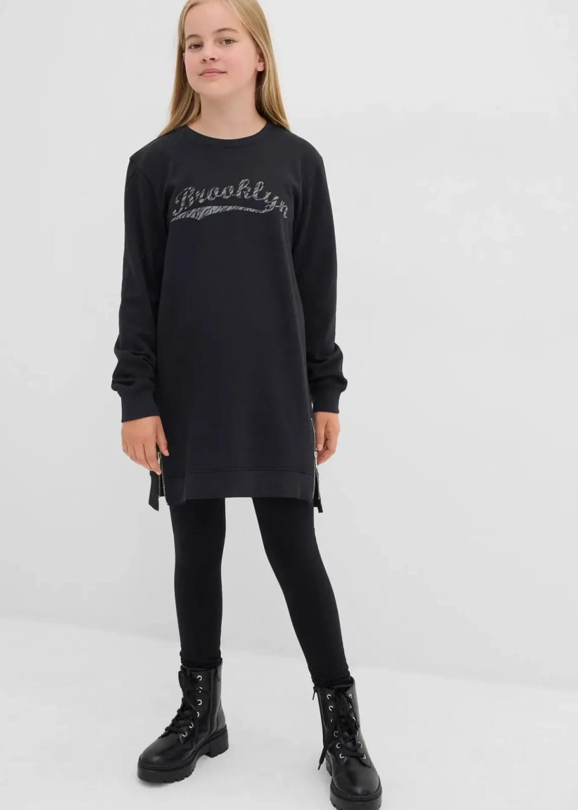 Sweatkleid aus reiner Bio-Baumwolle|bonprix Sale