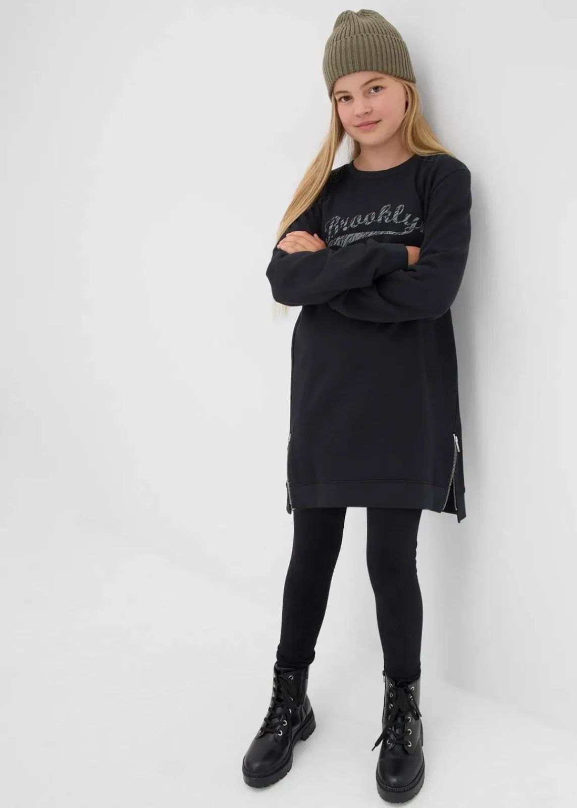 Sweatkleid aus reiner Bio-Baumwolle|bonprix Sale