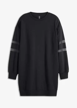 bonprix Bekleidung·Blusen & Tuniken|Sweat|Sweatkleid aus reiner Bio-Baumwolle schwarz