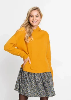 bonprix Kleider|Sweat|Sweatkleid in 2-in-1 Optik gelb/blau