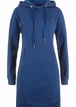 bonprix Kleider|Sweat|Sweatkleid mit Bio-Baumwolle mitternachtsblau