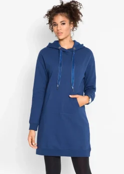 bonprix Kleider|Sweat|Sweatkleid mit Bio-Baumwolle mitternachtsblau