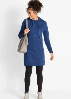 bonprix Kleider|Sweat|Sweatkleid mit Bio-Baumwolle mitternachtsblau
