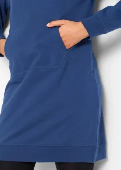 bonprix Kleider|Sweat|Sweatkleid mit Bio-Baumwolle mitternachtsblau