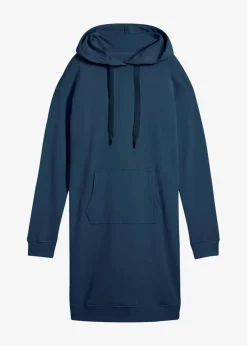 bonprix Kleider|Sweat|Sweatkleid mit Bio-Baumwolle dunkelblau