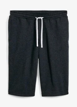 bonprix Sweat|Hosen|Sweat-Longbermuda anthrazit meliert