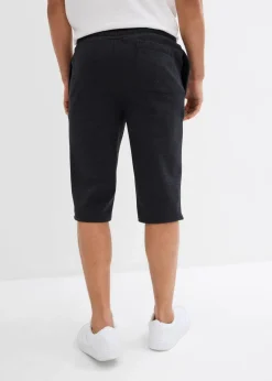 bonprix Sweat|Hosen|Sweat-Longbermuda anthrazit meliert