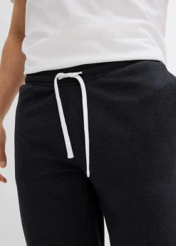 bonprix Sweat|Hosen|Sweat-Longbermuda anthrazit meliert