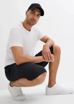 bonprix Sweat|Hosen|Sweat-Longbermuda anthrazit meliert