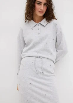 Sweatrock mit Nieten|bonprix New