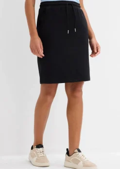 bonprix Nachhaltigere Materialien|Sweat|Sweatrock mit Taschen schwarz