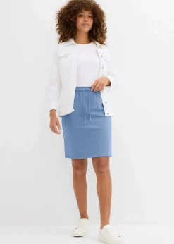 bonprix Bekleidung·Röcke|Bekleidung·Sportbekleidung|Sweatrock mit Taschen wellenblau