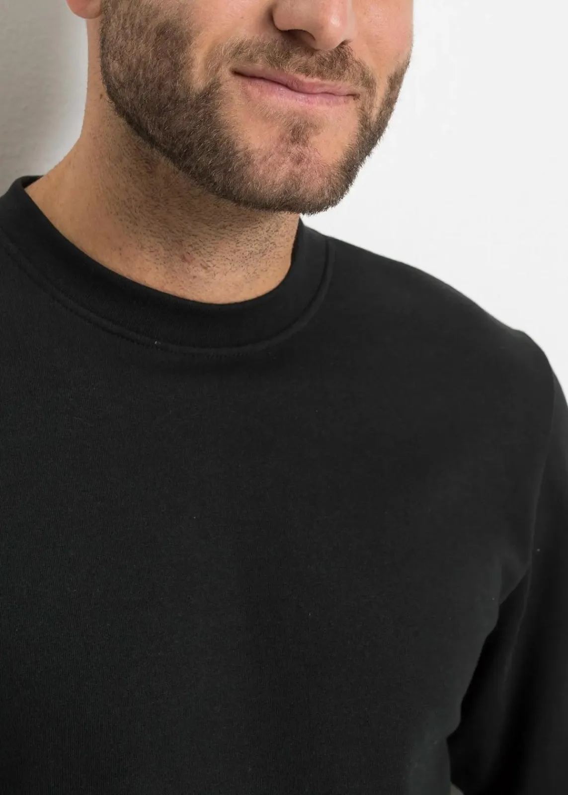 bonprix Große Größen|Basics|Sweatshirt schwarz