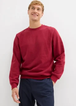 bonprix Sweat|Sportbekleidung|Sweatshirt pflaumenrot
