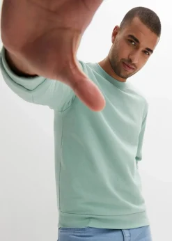 bonprix Sweat|Sportbekleidung|Sweatshirt pastellgrün