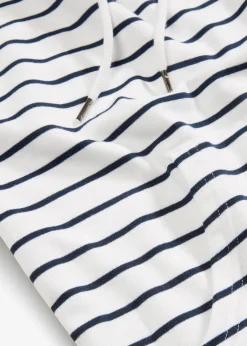 bonprix Bekleidung·Blusen & Tuniken|Sweat|Sweatshirt weiß/dunkelblau gestreift