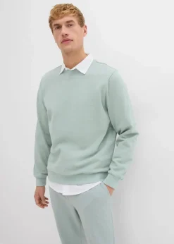 bonprix Sweat|Sportbekleidung|Sweatshirt grau grün