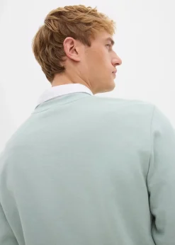 bonprix Sweat|Sportbekleidung|Sweatshirt grau grün