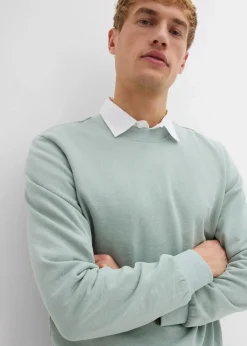 bonprix Sweat|Sportbekleidung|Sweatshirt grau grün