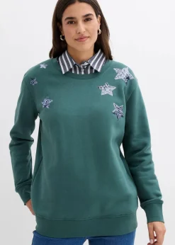 Sweatshirt aus Baumwoll-Mix|bonprix