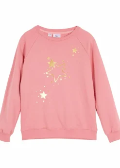 bonprix Mädchen 9-16 Jahre·Sweat & Strick|Mädchen 2-8 Jahre·Nachhaltigere Materialien|Sweatshirt aus reiner Baumwolle rauchrose