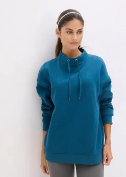 bonprix Bekleidung·Röcke|Bekleidung·Blusen & Tuniken|Sweatshirt aus reiner Bio-Baumwolle blaupetrol