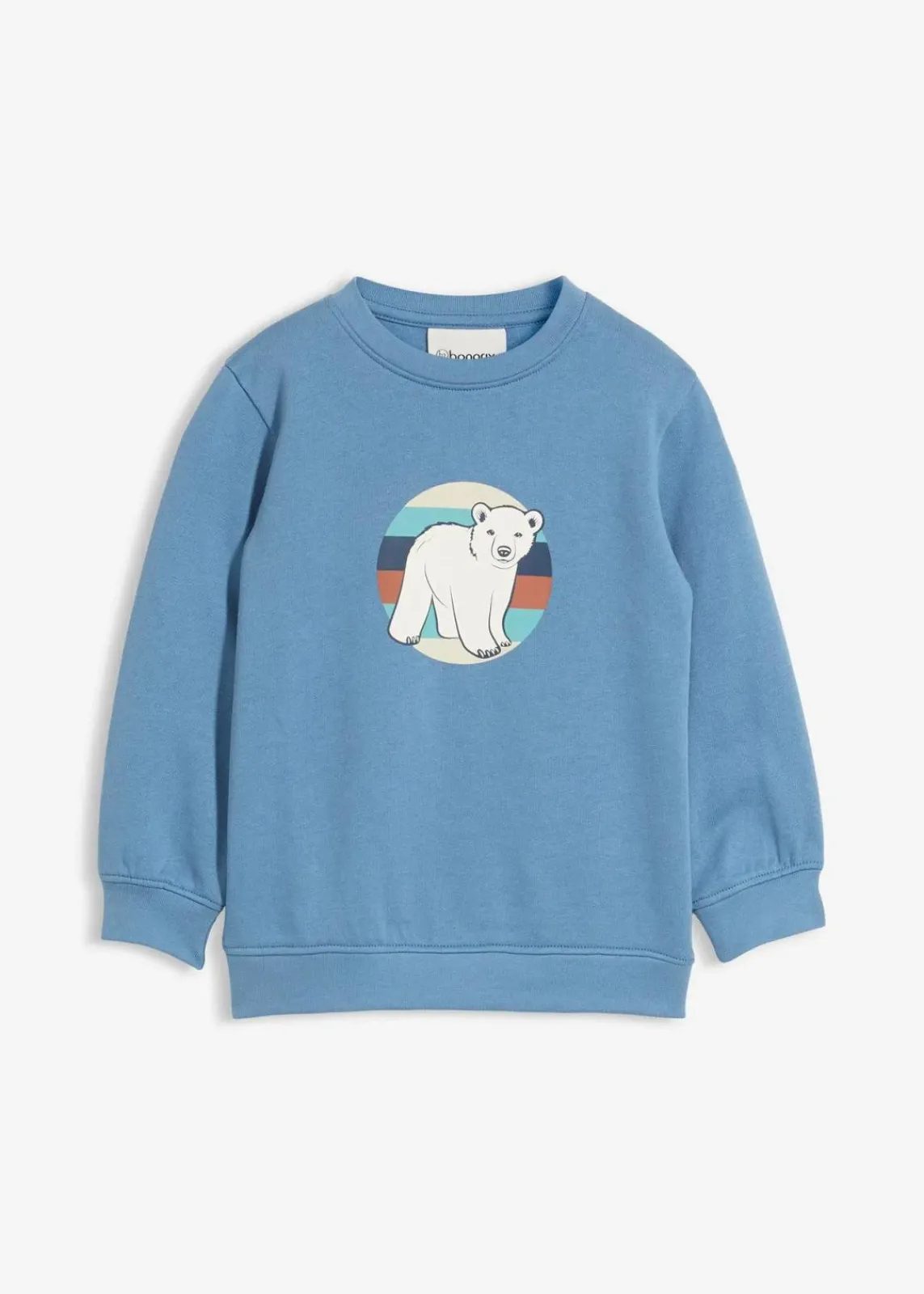 bonprix Jungen 2-8 Jahre·Nachhaltigere Materialien|Jungen 2-8 Jahre·Sweat & Strick|Sweatshirt aus reiner Bio-Baumwolle wellenblau