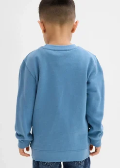 bonprix Jungen 2-8 Jahre·Nachhaltigere Materialien|Jungen 2-8 Jahre·Sweat & Strick|Sweatshirt aus reiner Bio-Baumwolle wellenblau