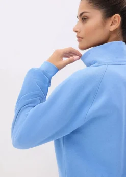 bonprix Bekleidung·Röcke|Bekleidung·Blusen & Tuniken|Sweatshirt aus reiner Bio-Baumwolle mittelblau