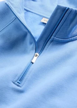 bonprix Bekleidung·Röcke|Bekleidung·Blusen & Tuniken|Sweatshirt aus reiner Bio-Baumwolle mittelblau