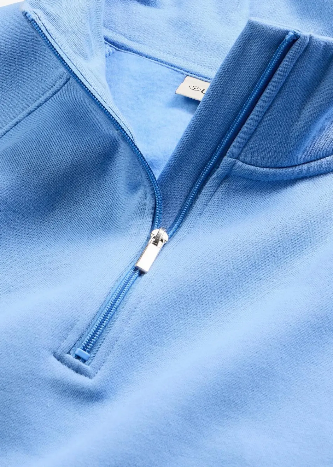 bonprix Bekleidung·Röcke|Bekleidung·Blusen & Tuniken|Sweatshirt aus reiner Bio-Baumwolle mittelblau