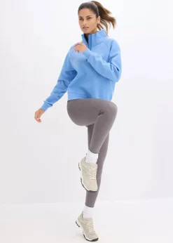 bonprix Bekleidung·Röcke|Bekleidung·Blusen & Tuniken|Sweatshirt aus reiner Bio-Baumwolle mittelblau