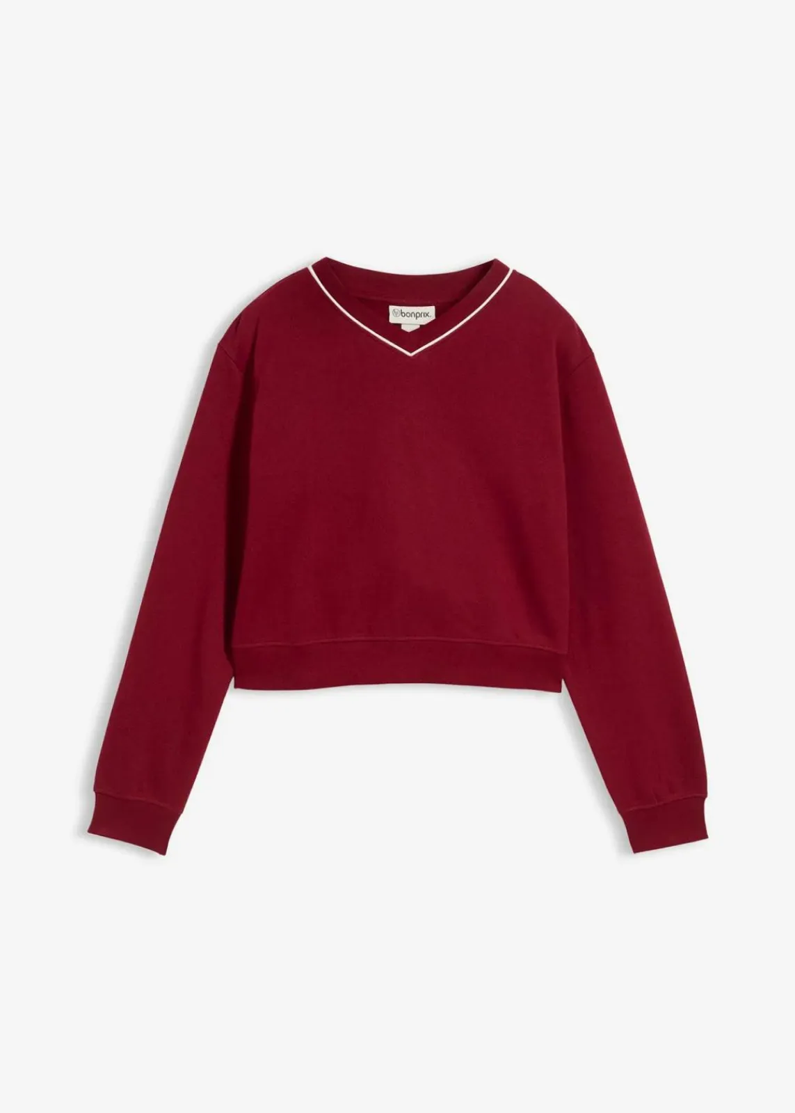 bonprix Mädchen 9-16 Jahre·Sweat & Strick|Mädchen 2-8 Jahre·Nachhaltigere Materialien|Sweatshirt aus reiner Bio-Baumwolle pflaumenrot