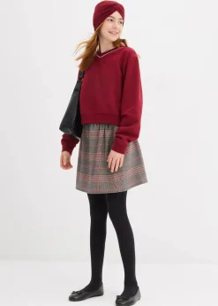 bonprix Mädchen 9-16 Jahre·Sweat & Strick|Mädchen 2-8 Jahre·Nachhaltigere Materialien|Sweatshirt aus reiner Bio-Baumwolle pflaumenrot