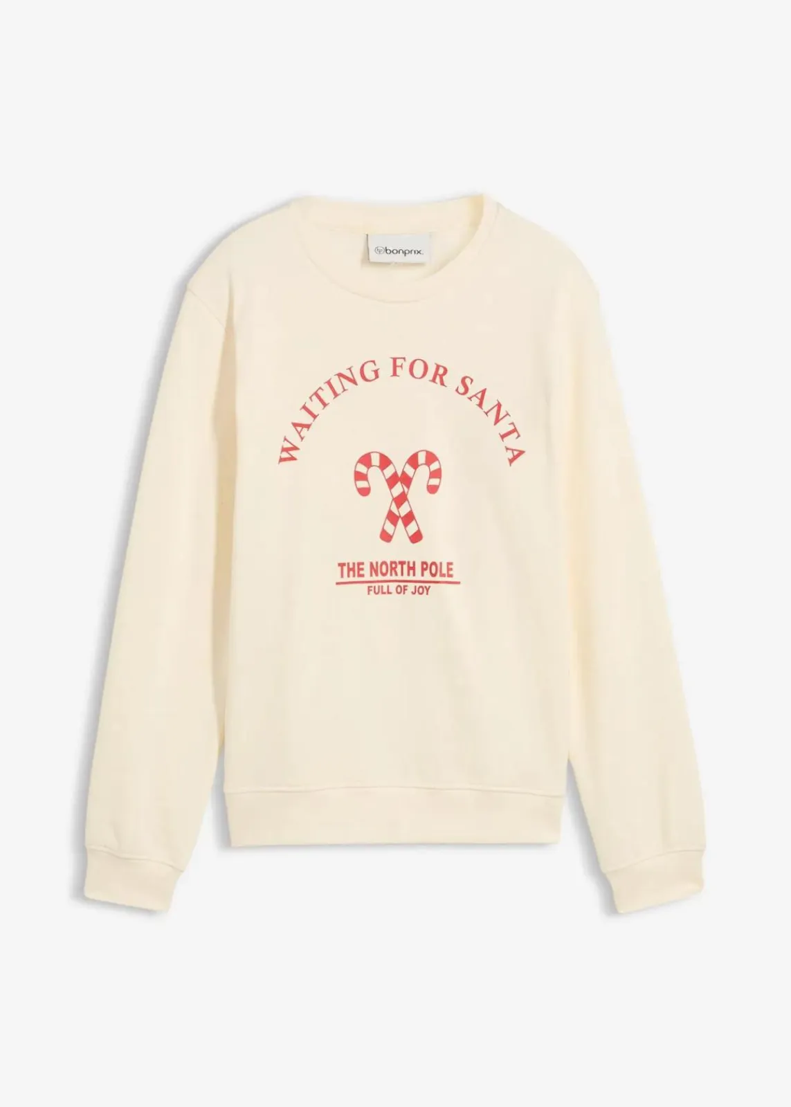 bonprix Mädchen 9-16 Jahre·Sweat & Strick|Mädchen 2-8 Jahre·Nachhaltigere Materialien|Sweatshirt aus reiner Bio-Baumwolle naturbeige/lavarot