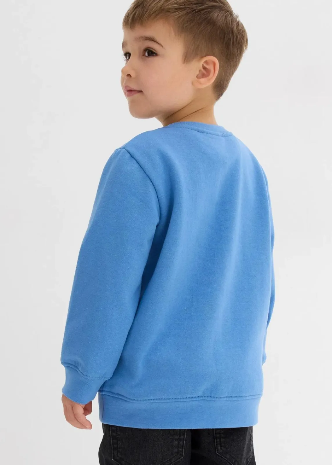 bonprix Jungen 2-8 Jahre·Sweat & Strick|Jungen 2-8 Jahre·Mehrfachpacks|Sweatshirt aus weichem Baumwoll-Mix (2er Pack) dunkelblau+kristallblau