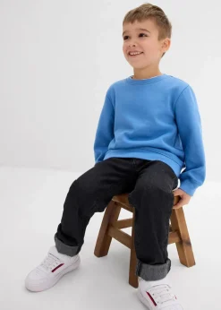 bonprix Jungen 2-8 Jahre·Sweat & Strick|Jungen 2-8 Jahre·Mehrfachpacks|Sweatshirt aus weichem Baumwoll-Mix (2er Pack) dunkelblau+kristallblau